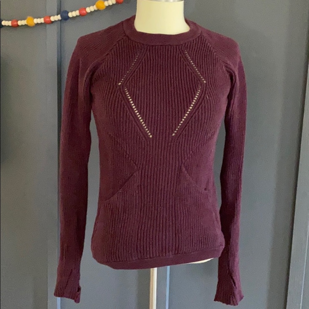 lululemon crewneck woven sweater - size 4